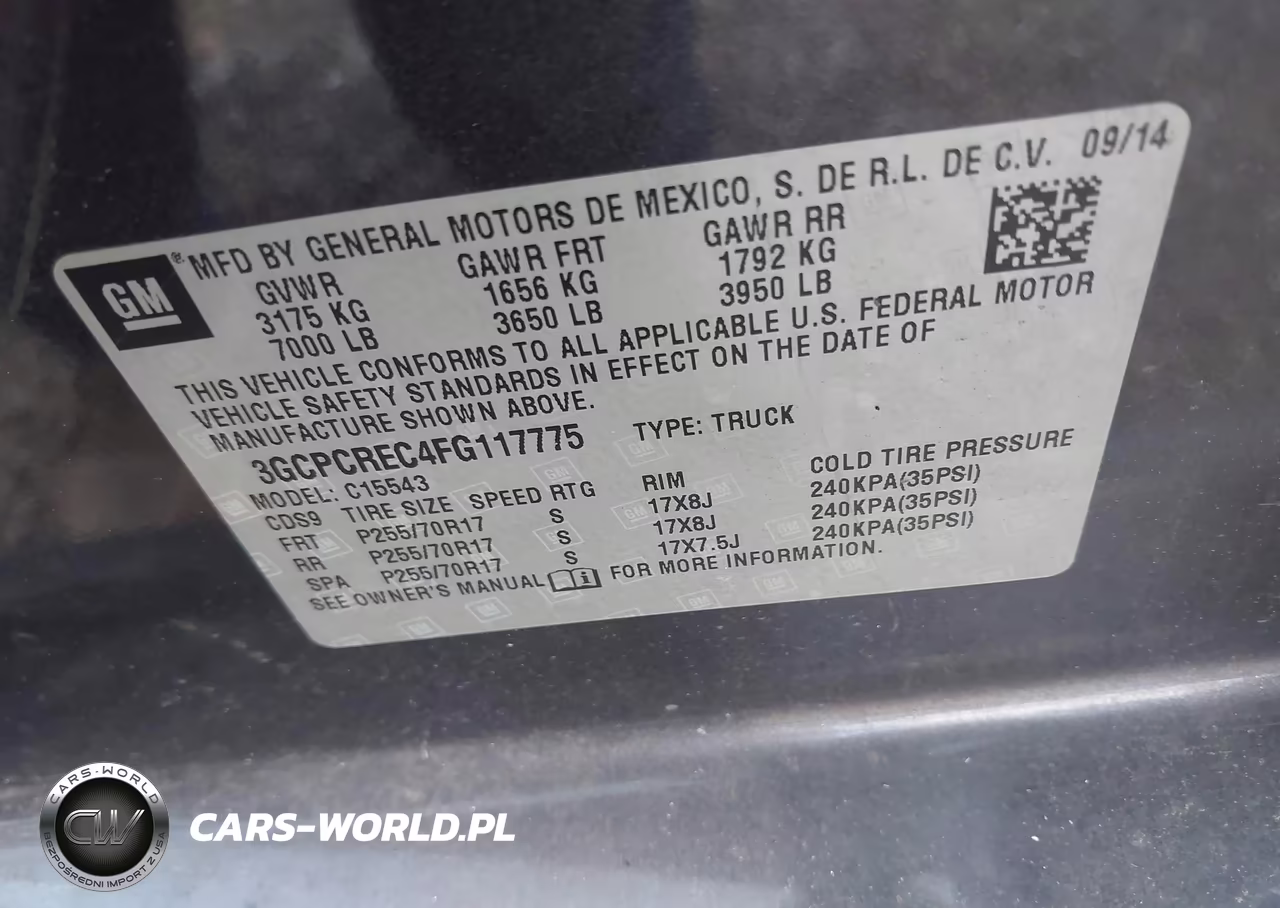 2015 Chevrolet Silverado 1500 1Lt VIN:3GCPCREC4FG117775 - 9