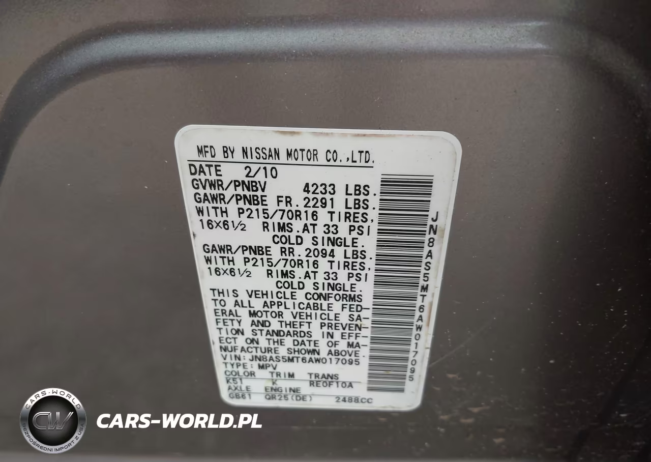 2010 Nissan Rogue S VIN:JN8AS5MT6AW017095 - 9