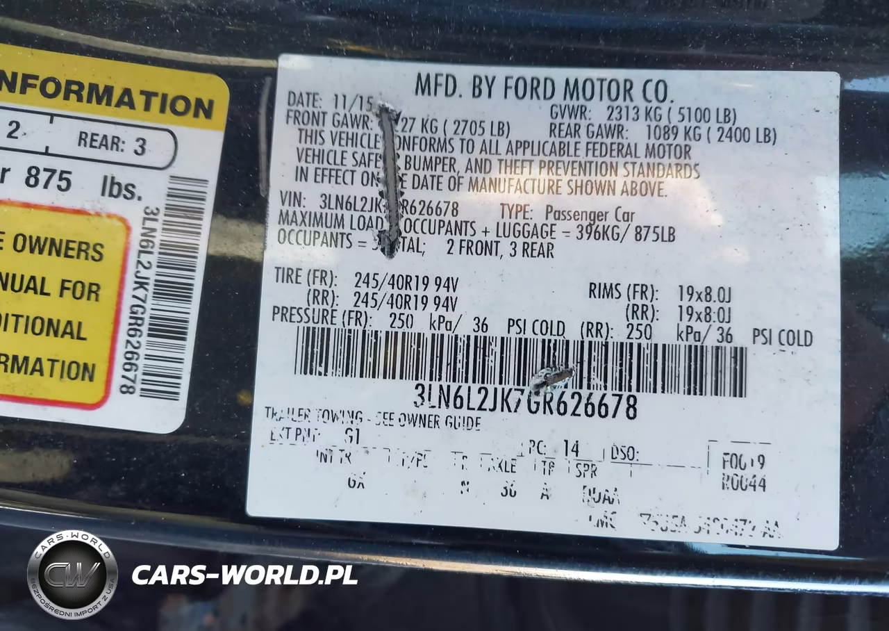 2016 Lincoln Mkz VIN:3LN6L2JK7GR626678 - 9