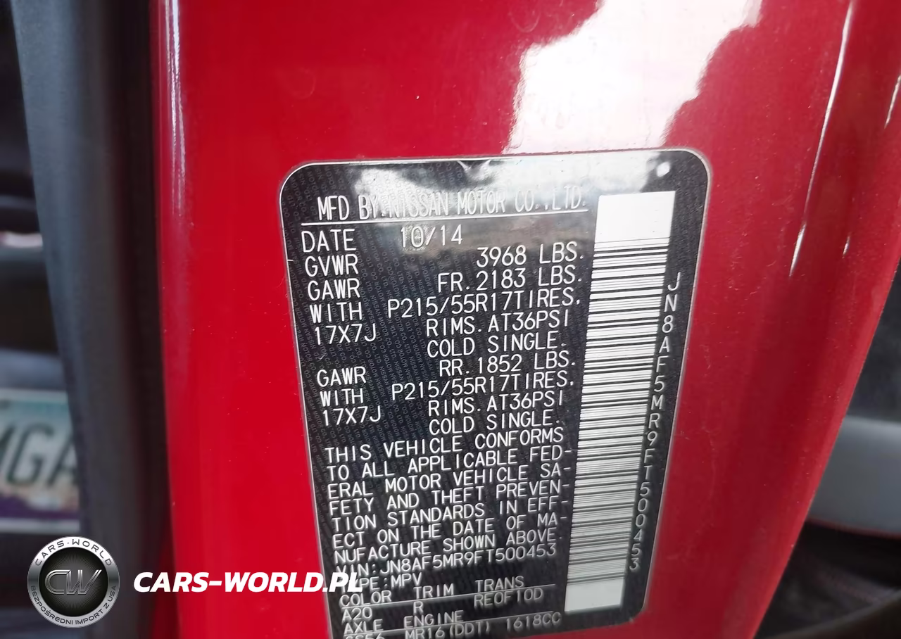 2015 Nissan Juke Sl VIN:JN8AF5MR9FT500453 - 9