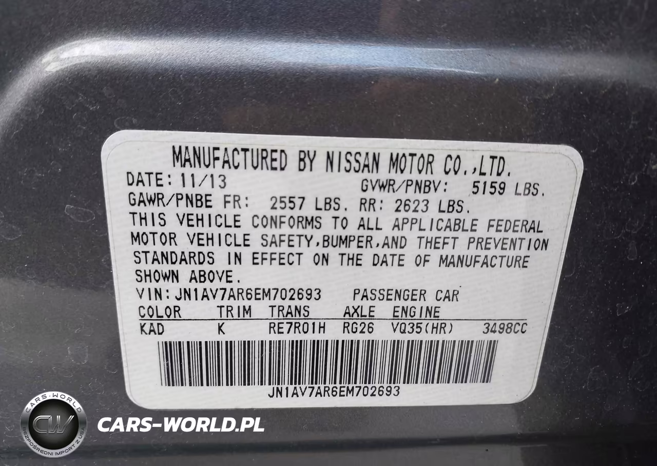 2014 Infiniti Q50 Hybrid Sport VIN:JN1AV7AR6EM702693 - 9