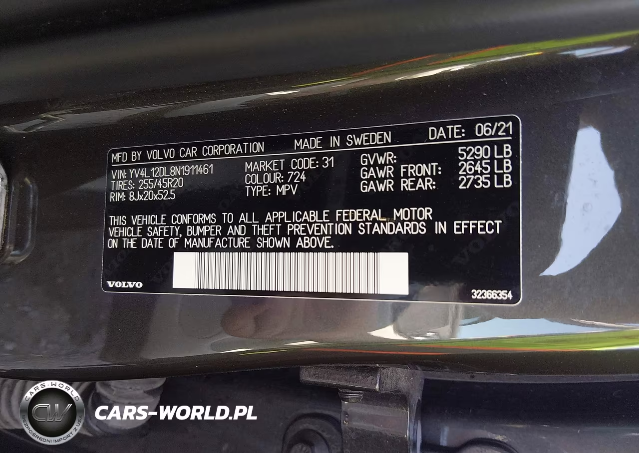 2022 Volvo Xc60 B5 Inscription VIN:YV4L12DL8N1911461 - 9