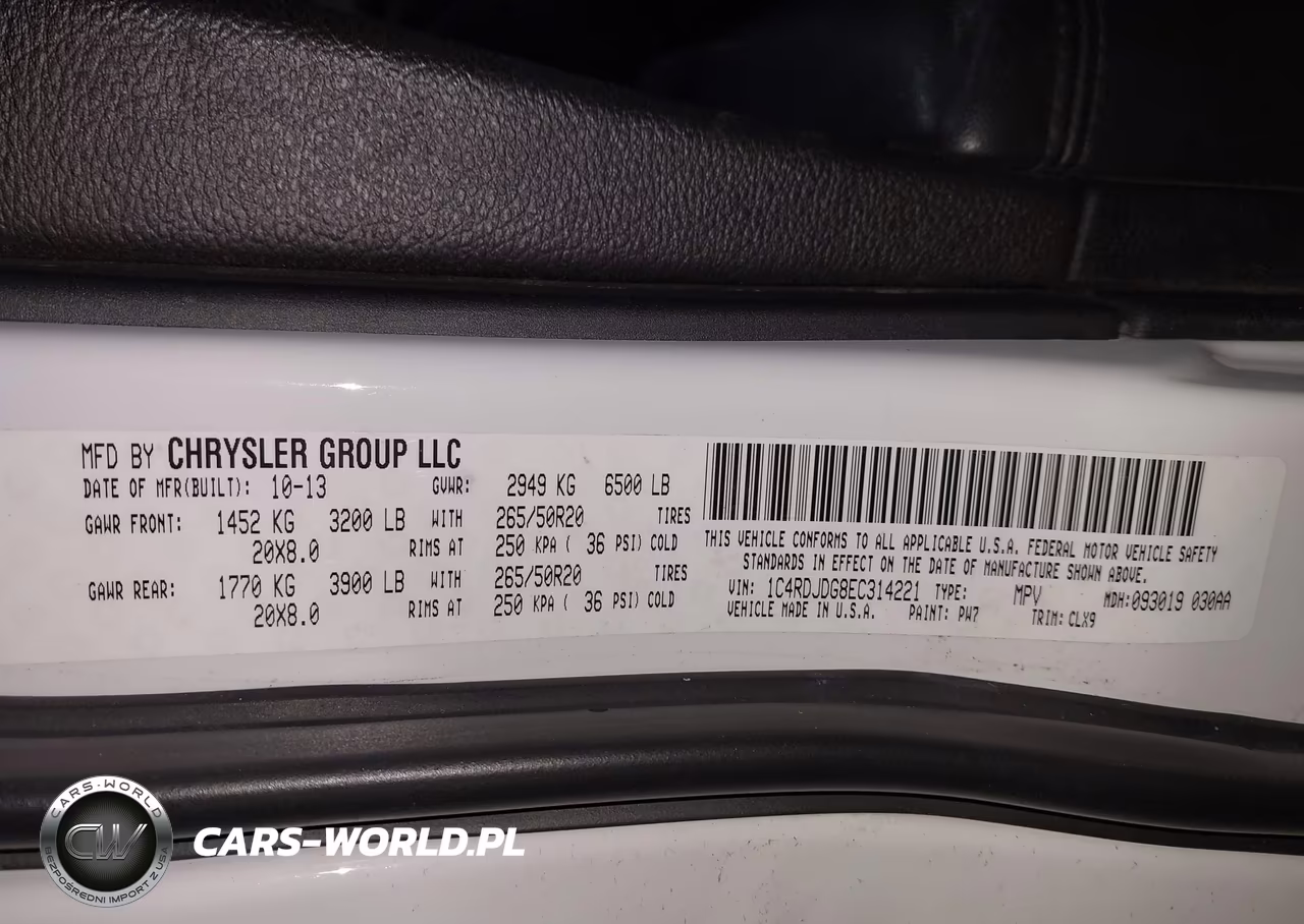 2014 Dodge Durango Limited VIN:1C4RDJDG8EC314221 - 9