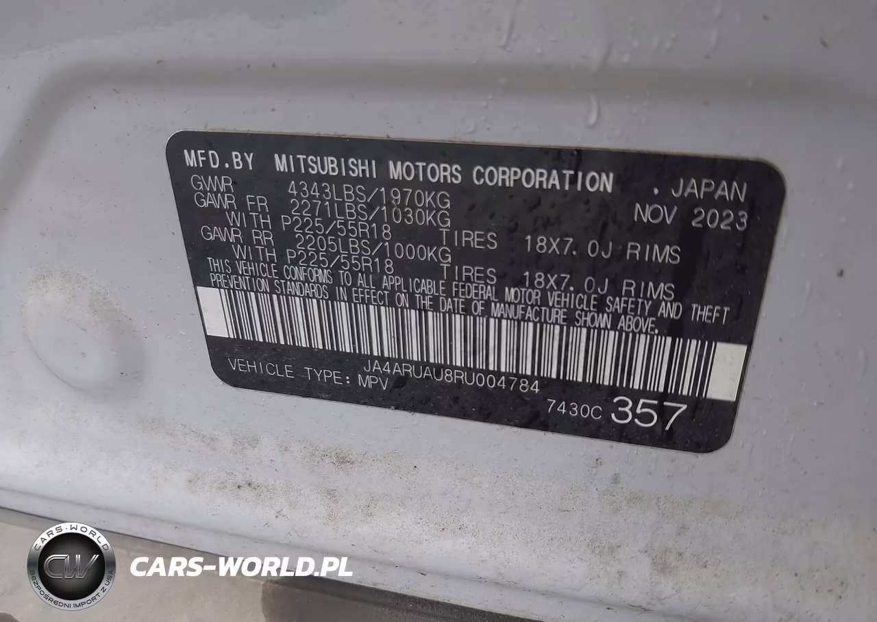 2024 Mitsubishi Outlander Sport 2.0 Trail Edition Awc VIN:JA4ARUAU8RU004784 - 9