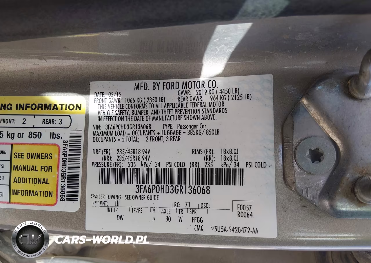 2016 Ford Fusion Se VIN:3FA6P0HD3GR136068 - 9