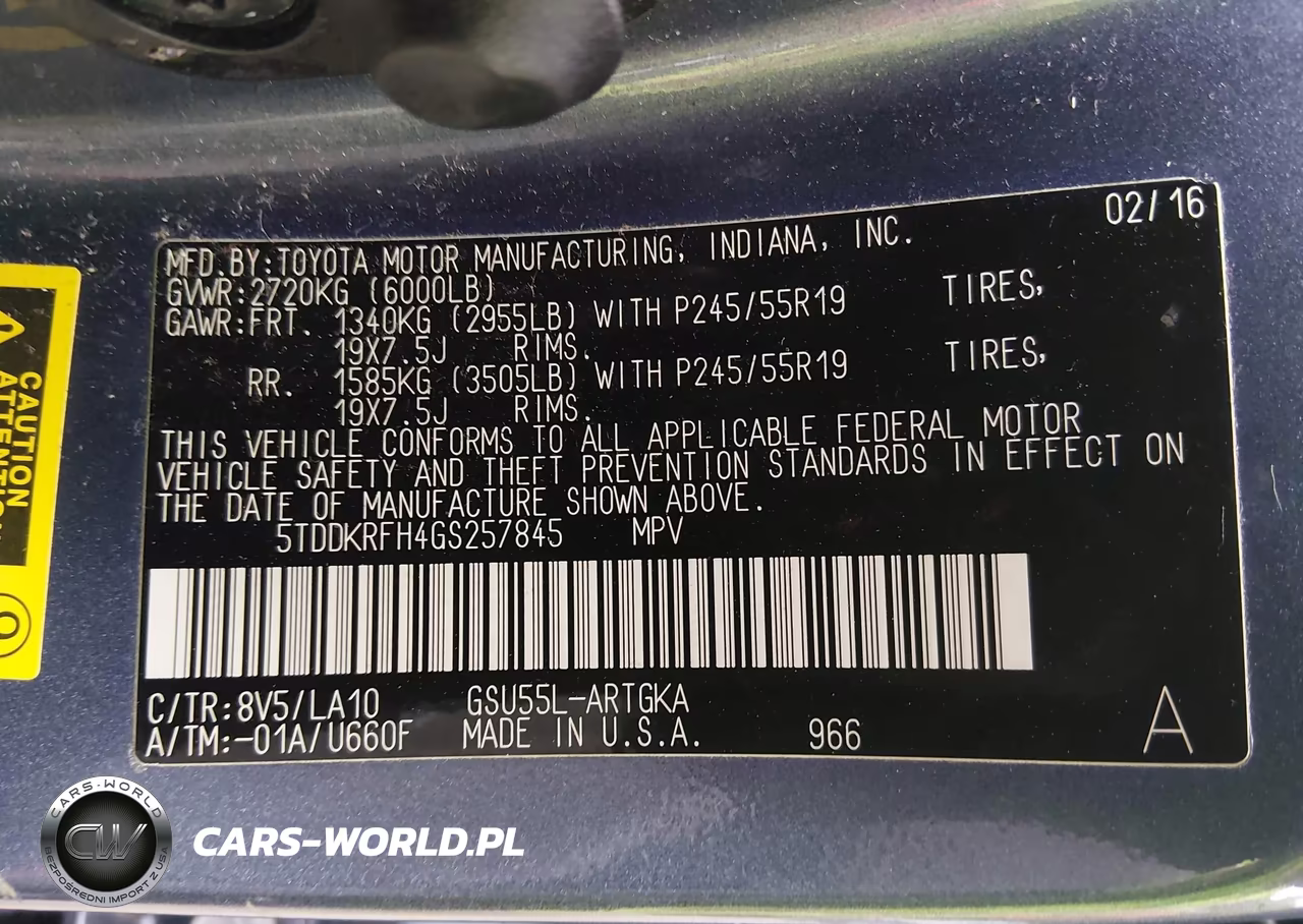 2016 Toyota Highlander Limited V6 VIN:5TDDKRFH4GS257845 - 9