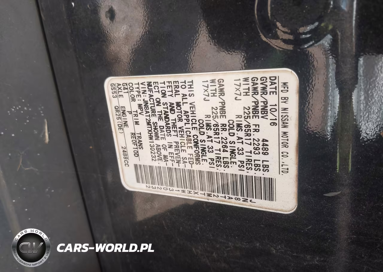 2017 Nissan Rogue S VIN:JN8AT2MTXHW130232 - 9