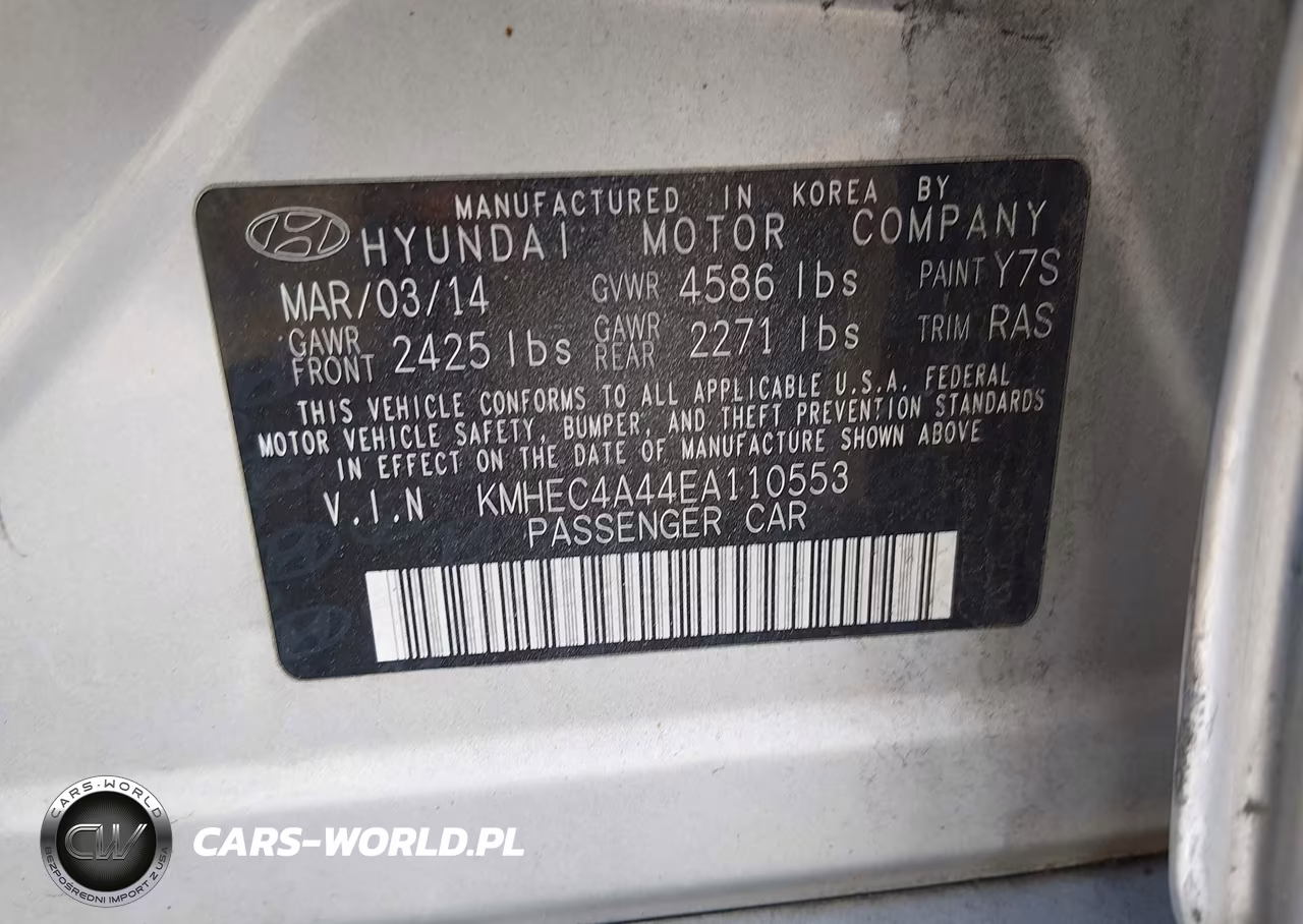 2014 Hyundai Sonata Hybrid Limited VIN:KMHEC4A44EA110553 - 9