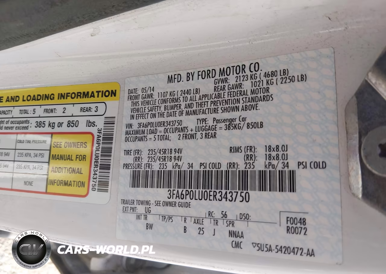 2014 Ford Fusion Hybrid Se VIN:3FA6P0LU0ER343750 - 9