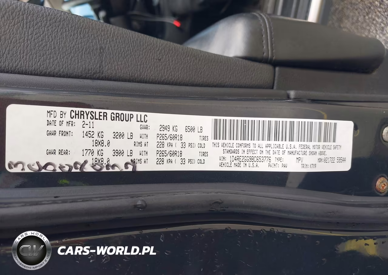 2011 Dodge Durango Express VIN:1D4RE2GG9BC653776 - 9