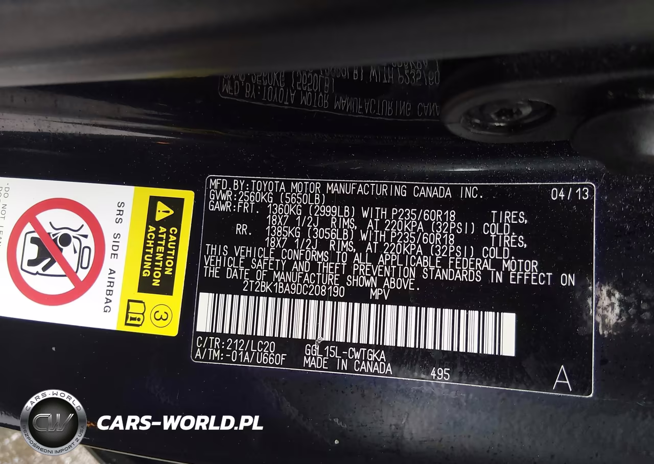 2013 Lexus Rx 350 VIN:2T2BK1BA9DC208190 - 9