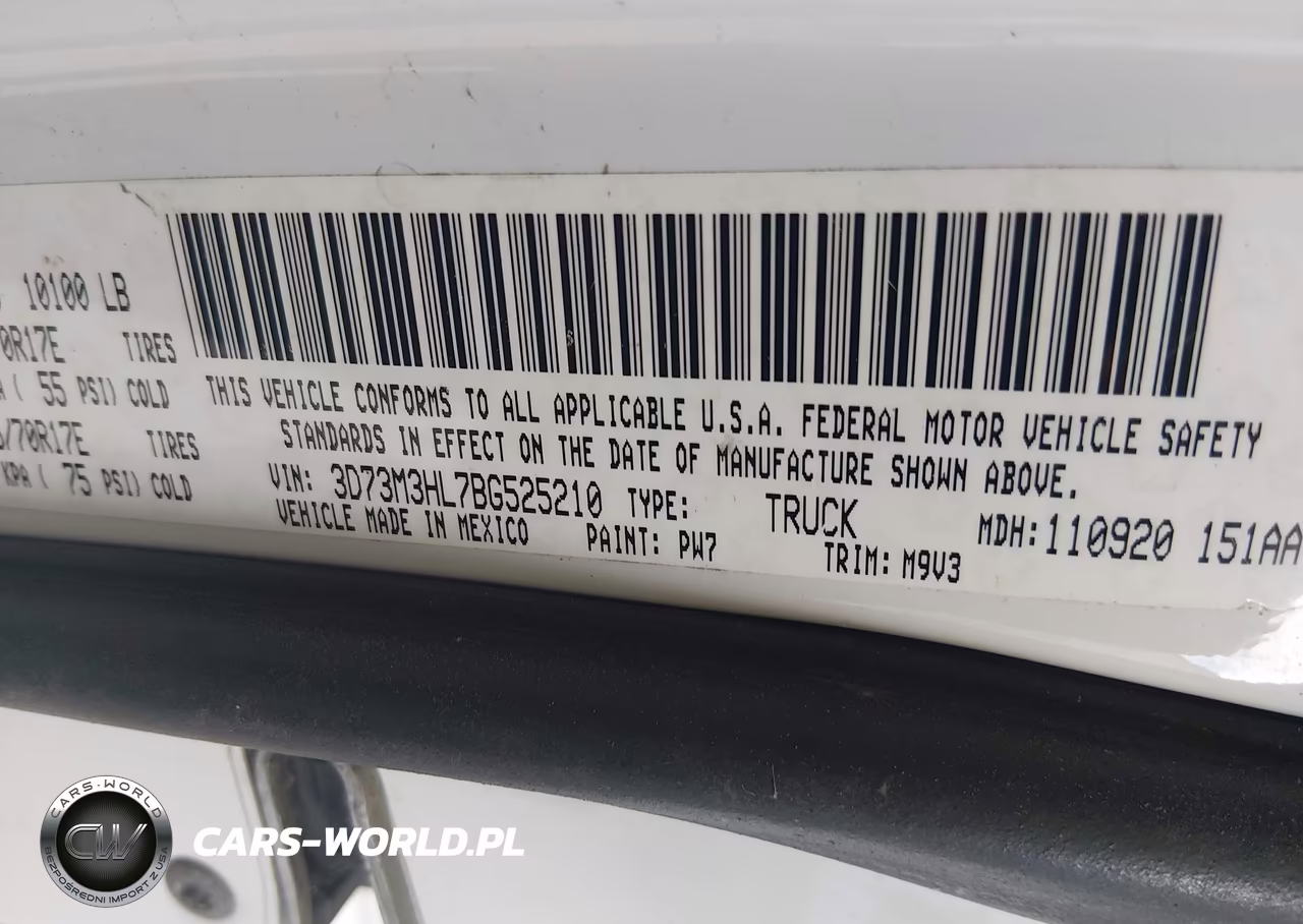 2011 Ram Ram 3500 Slt VIN:3D73M3HL7BG525210 - 8