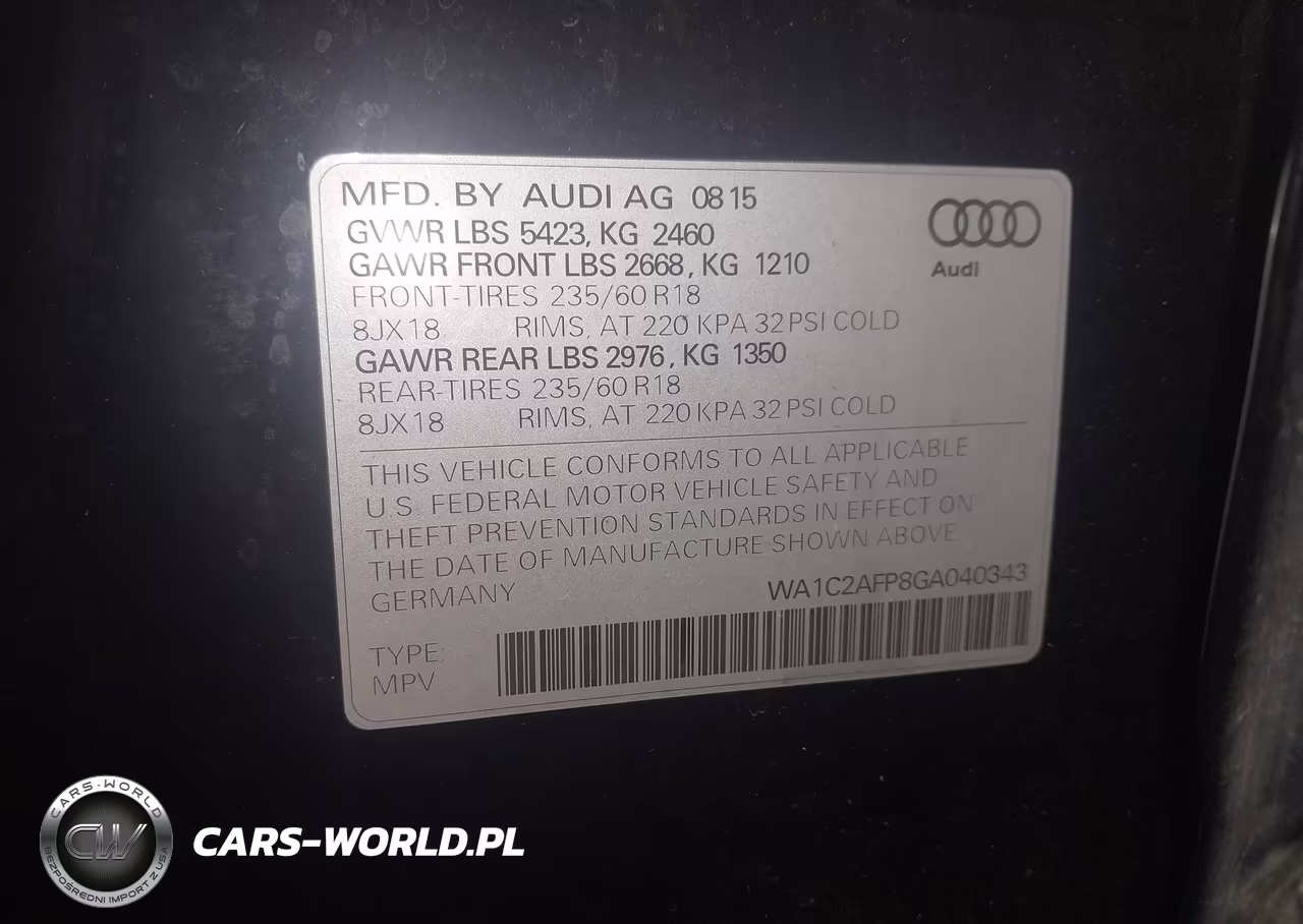 2016 Audi Q5 2.0T Premium VIN:WA1C2AFP8GA040343 - 9
