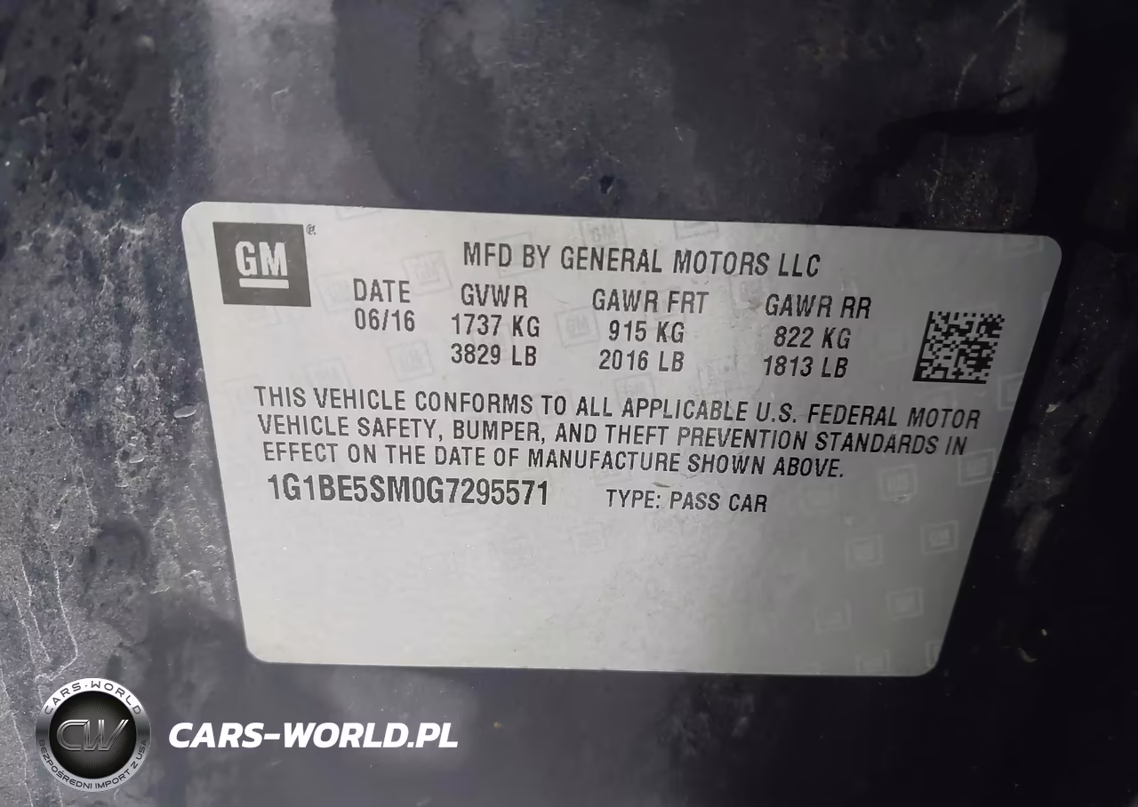 2016 Chevrolet Cruze Lt Auto VIN:1G1BE5SM0G7295571 - 9