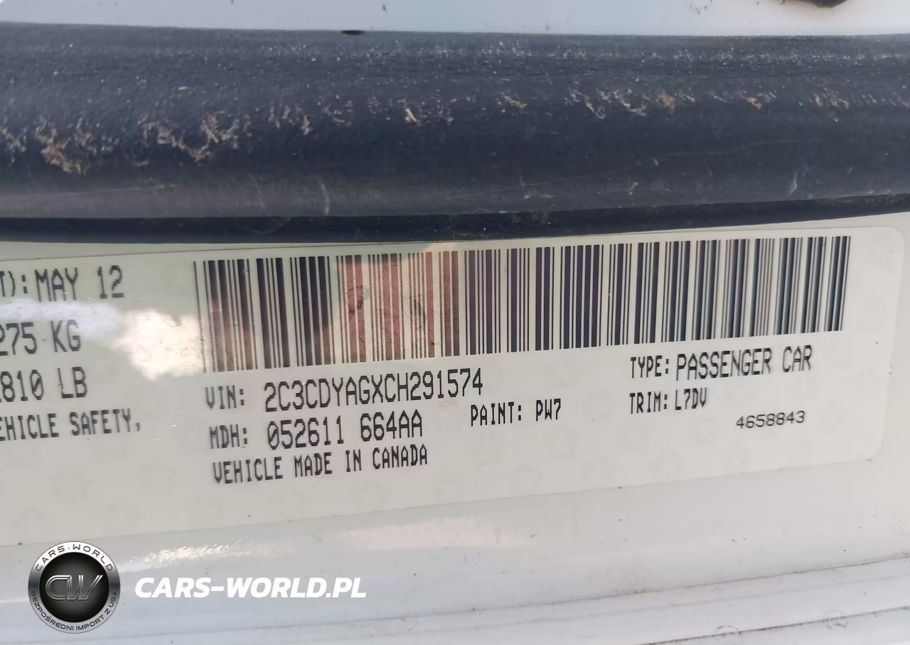 2012 Dodge Challenger Sxt VIN:2C3CDYAGXCH291574 - 9