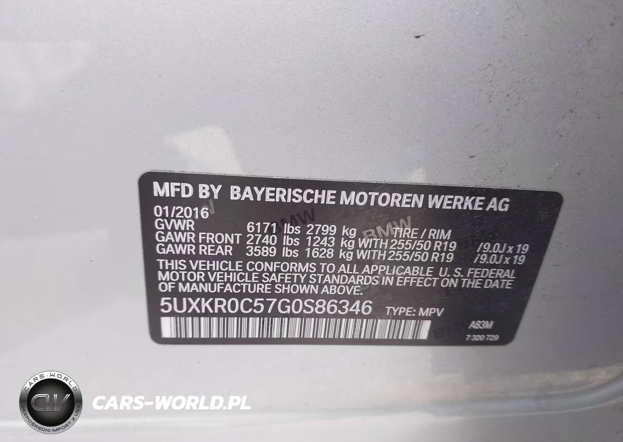 2016 BMW X5 xDrive35I VIN:5UXKR0C57G0S86346 - 9