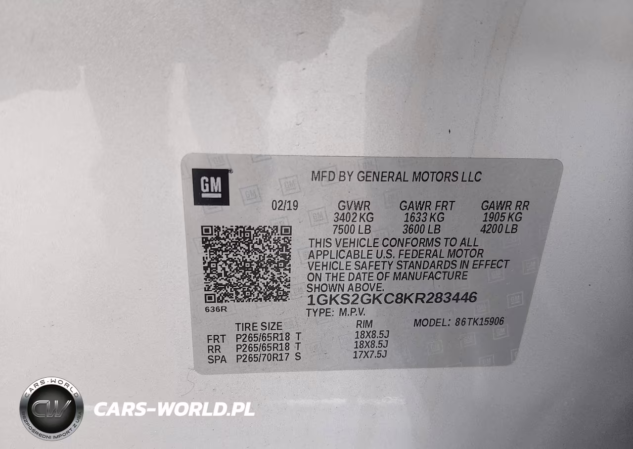 2019 GMC Yukon Xl Slt VIN:1GKS2GKC8KR283446 - 9