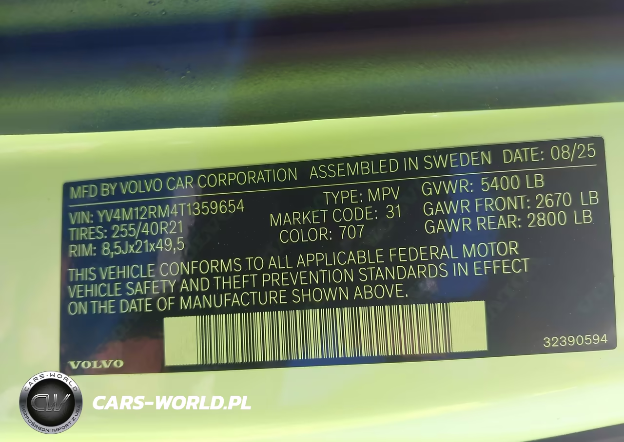 2026 Volvo Xc60 B5 Ultra VIN:YV4M12RM4T1359654 - 9
