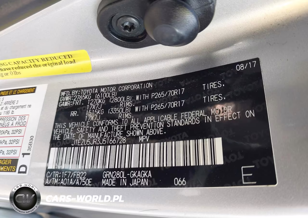 2018 Toyota 4Runner Sr5 VIN:JTEZU5JR3J5166728 - 9