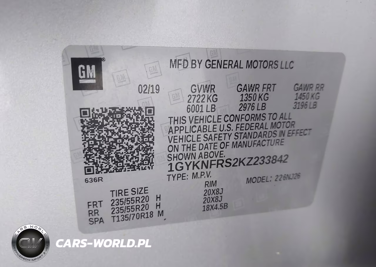 2019 Cadillac Xt5 Premium Luxury VIN:1GYKNFRS2KZ233842 - 9