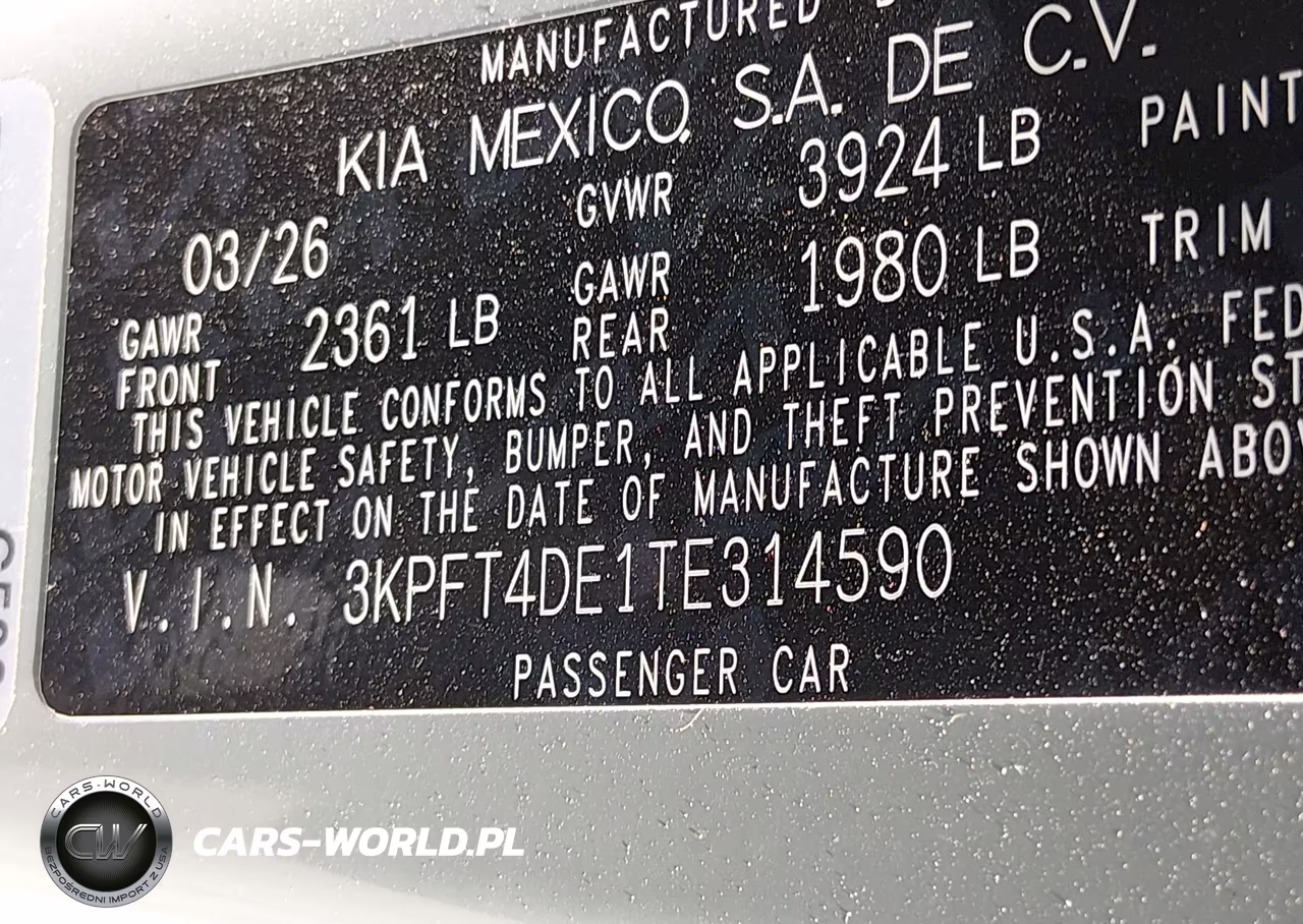 2026 Kia K4 Lxs VIN:3KPFT4DE1TE314590 - 9