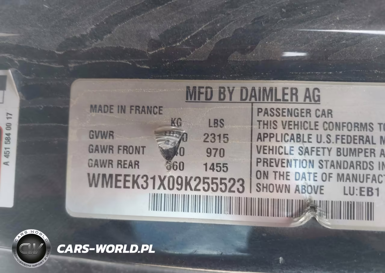 2009 Smart Fortwo Brabus-Passion VIN:WMEEK31X09K255523 - 9