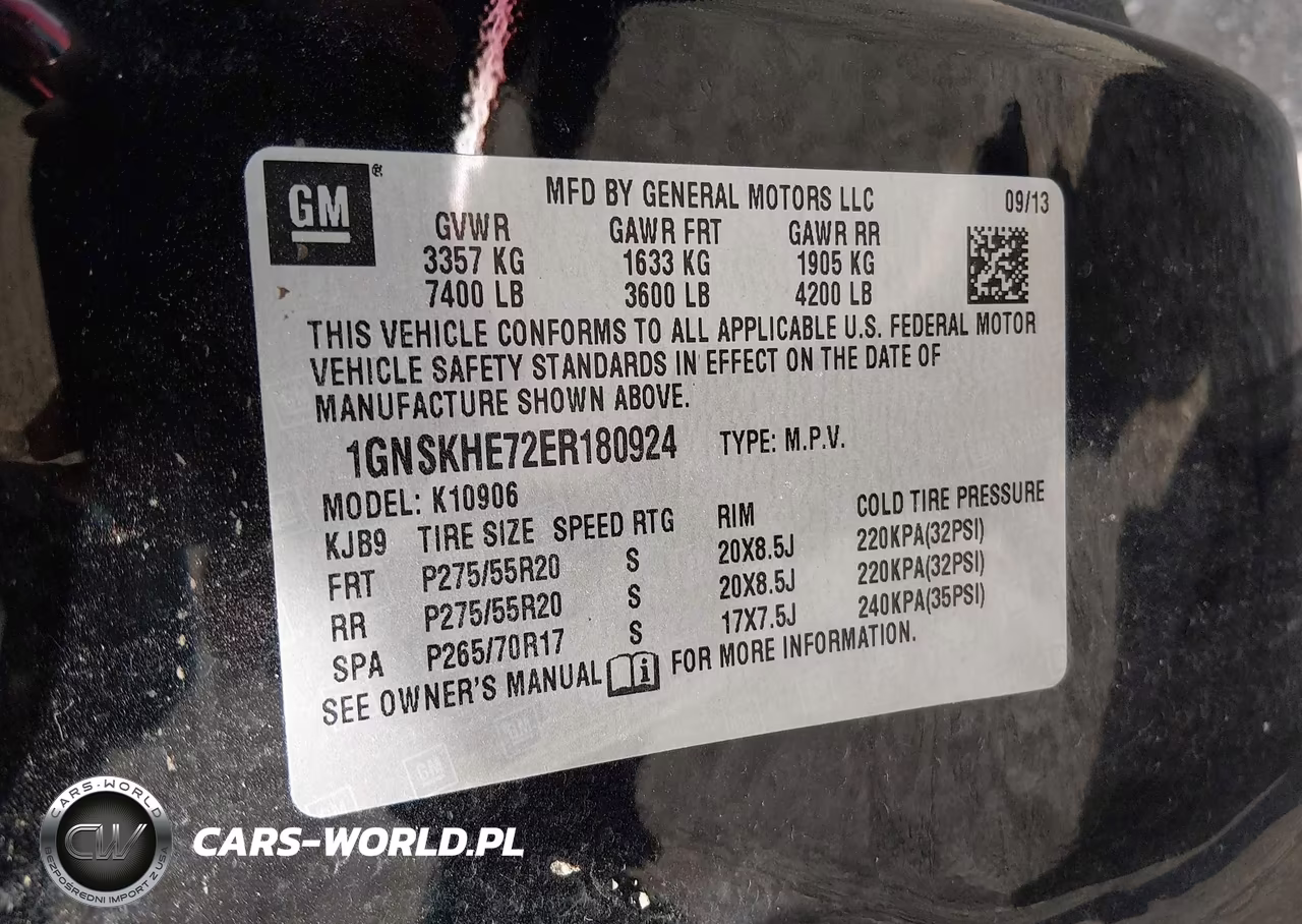 2014 Chevrolet Suburban 1500 Ls VIN:1GNSKHE72ER180924 - 9