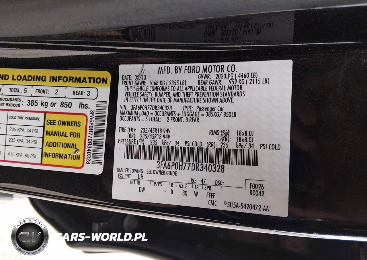 2013 Ford Fusion Se VIN:3FA6P0H77DR340328 - 9