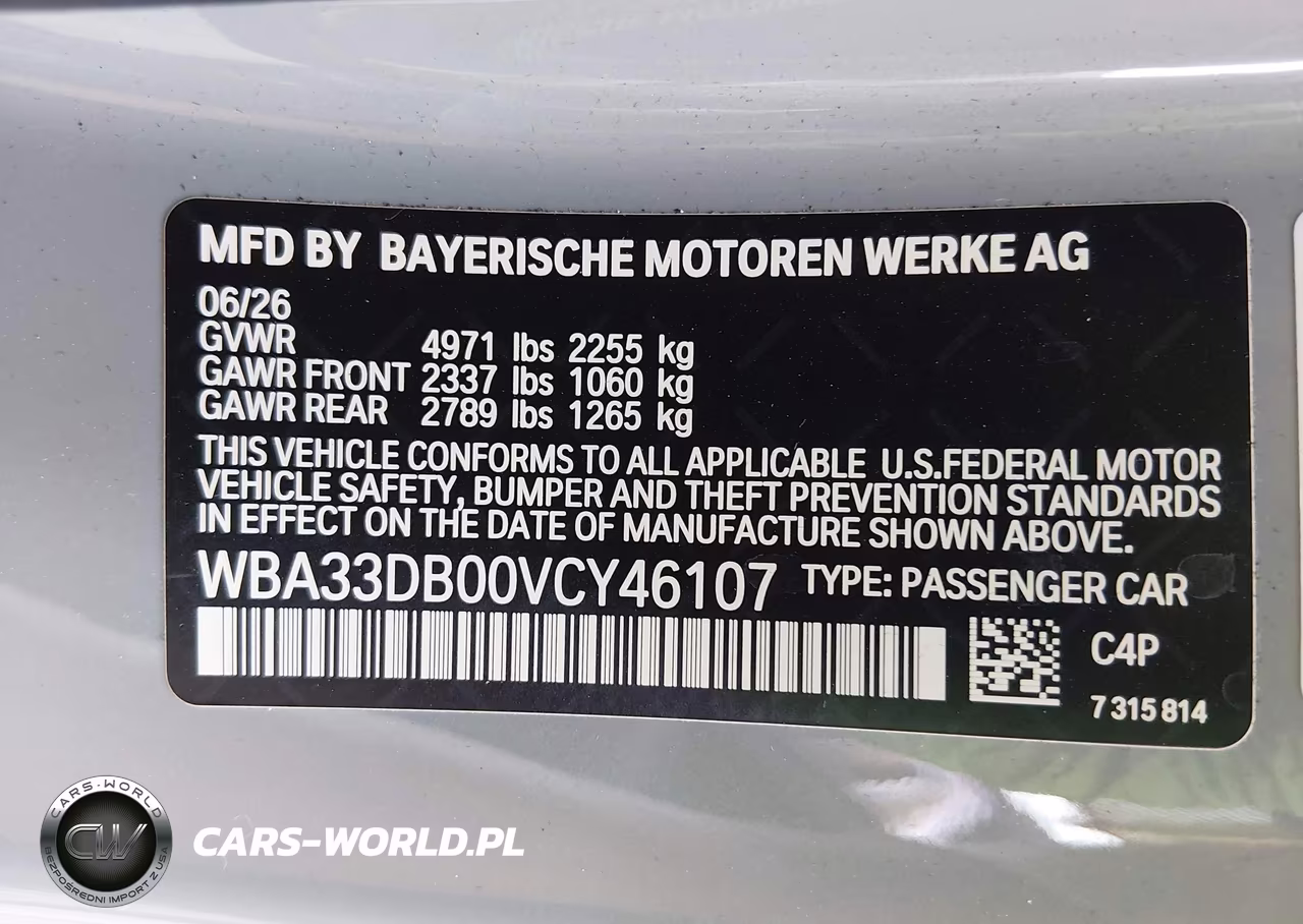 2027 BMW 430I VIN:WBA33DB00VCY46107 - 9