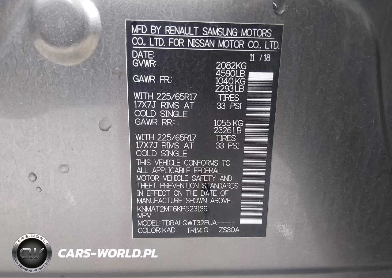 2019 Nissan Rogue Sv VIN:KNMAT2MT6KP523139 - 9
