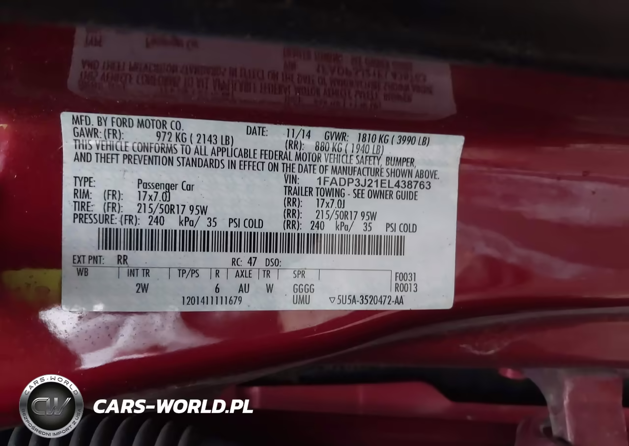 2014 Ford Focus Titanium VIN:1FADP3J21EL438763 - 9