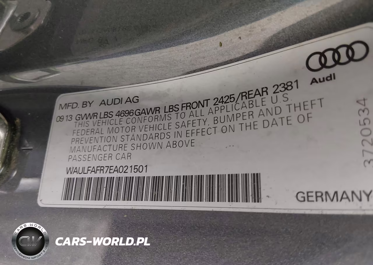 2014 Audi A5 2.0T Premium VIN:WAULFAFR7EA021501 - 9