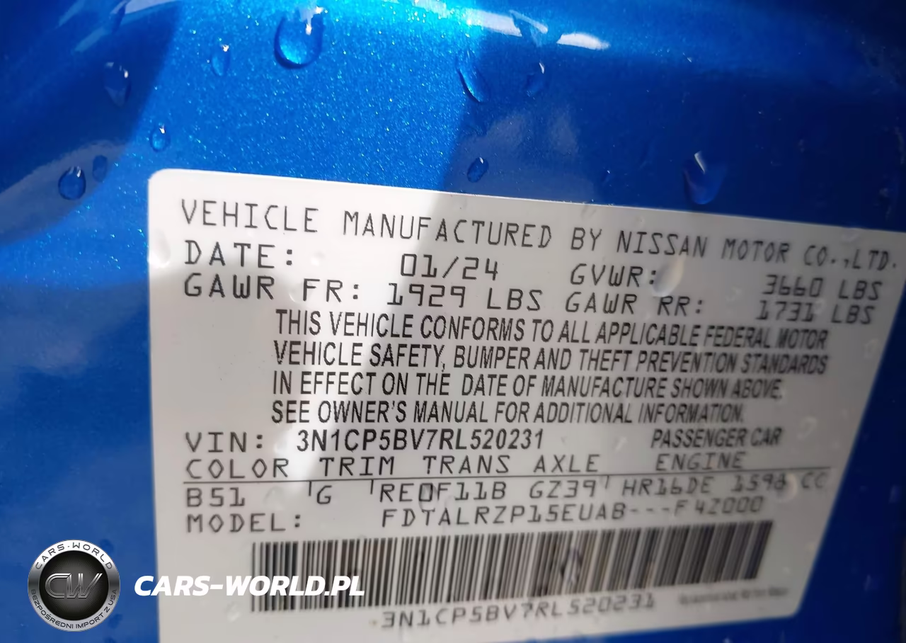 2024 Nissan Kicks S Xtronic Cvt VIN:3N1CP5BV7RL520231 - 9
