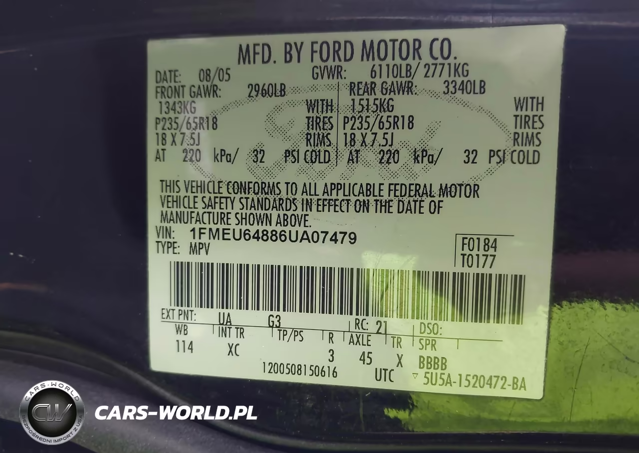 2006 Ford Explorer Eddie Bauer VIN:1FMEU64886UA07479 - 9