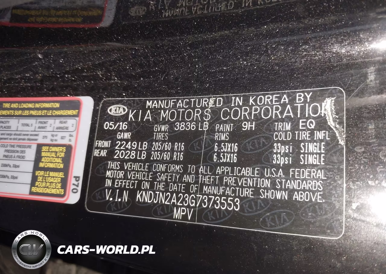 2016 Kia Soul VIN:KNDJN2A23G7373553 - 9