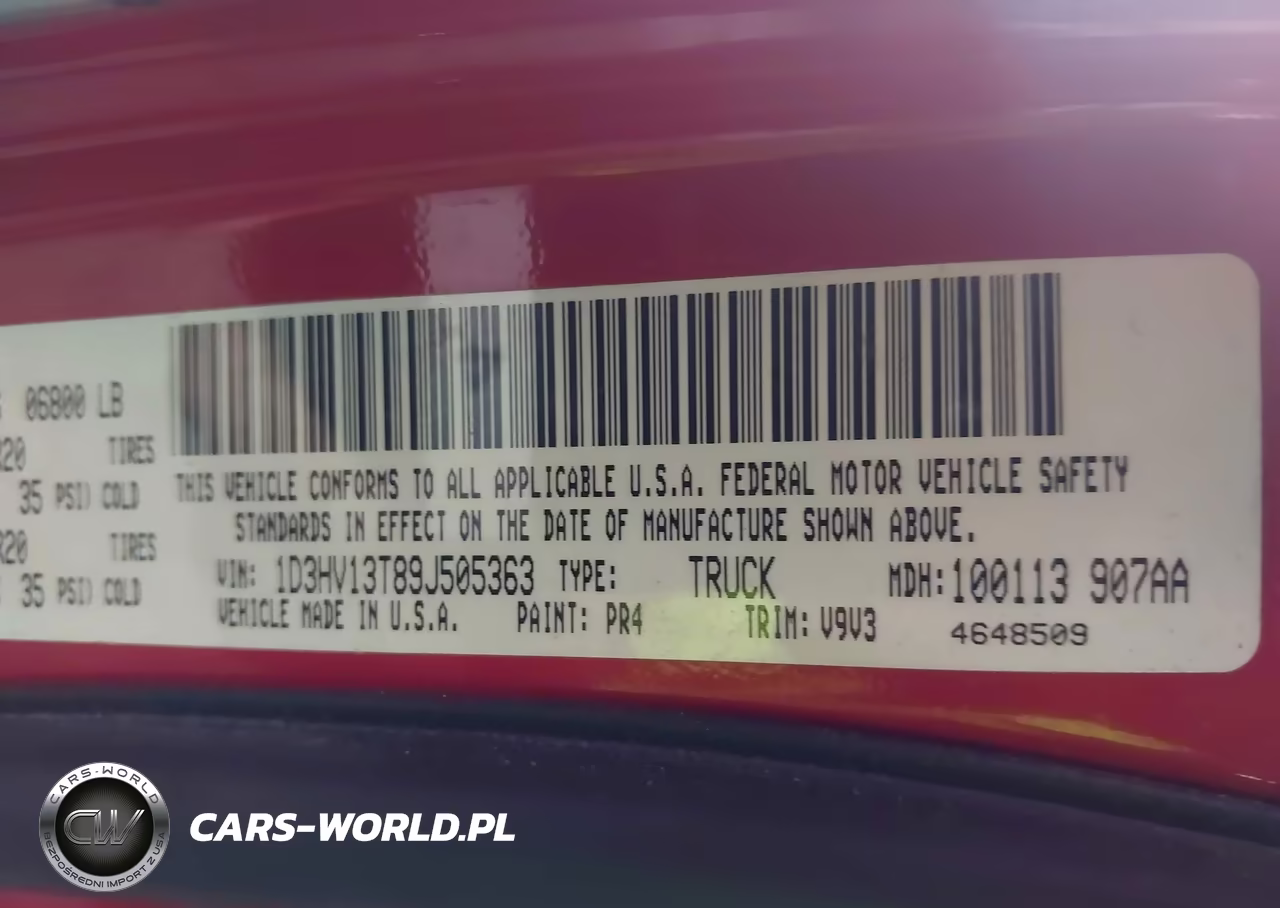 2009 Dodge Ram 1500 Slt-Sport-Trx VIN:1D3HV13T89J505363 - 9