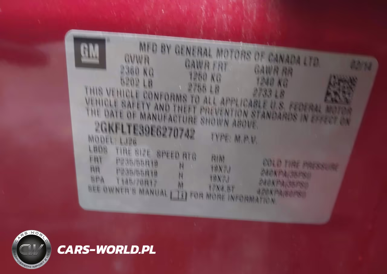 2014 GMC Terrain Slt-2 VIN:2GKFLTE39E6270742 - 9