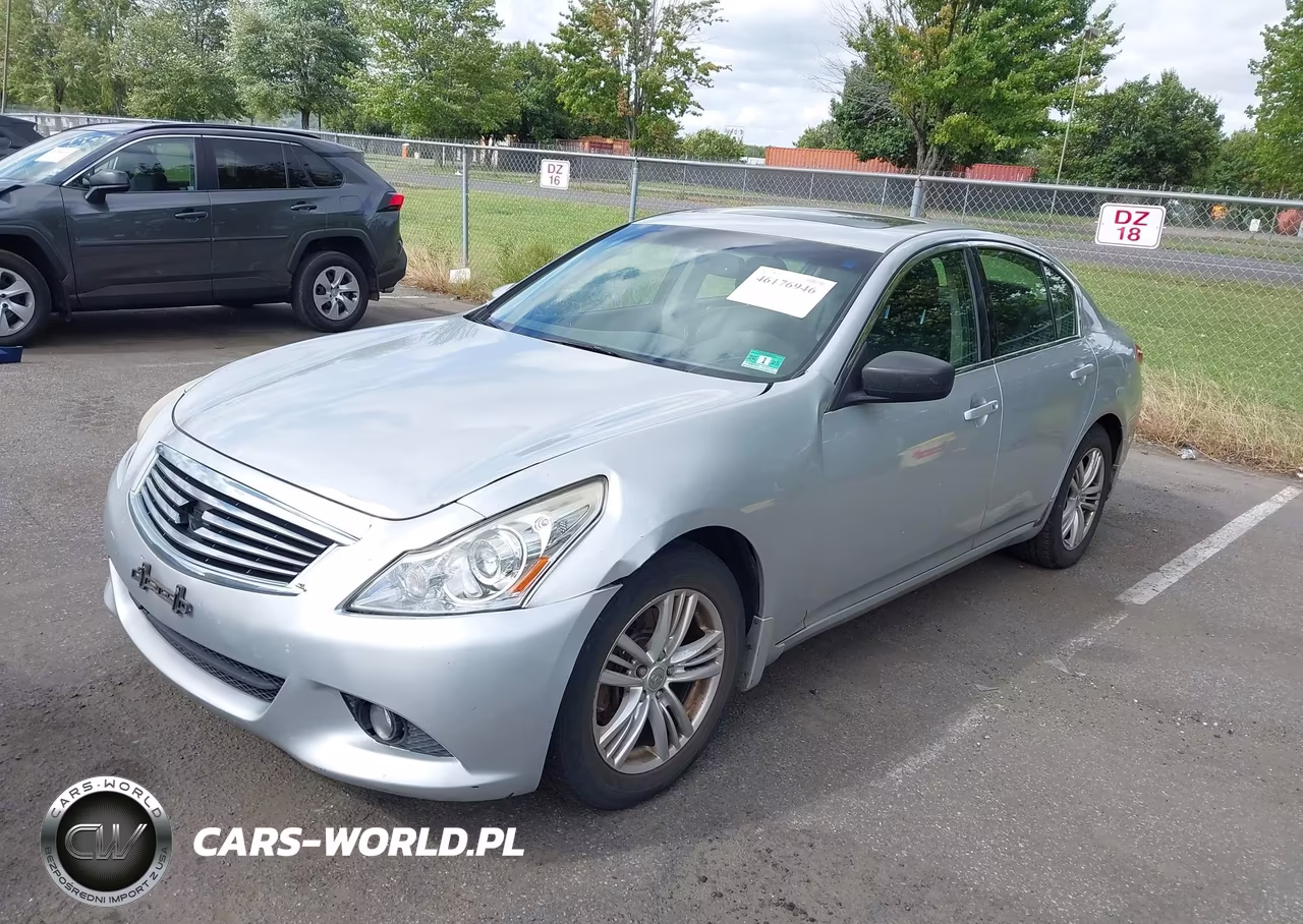 2011 Infiniti G25X VIN:JN1DV6AR3BM451652 - 2