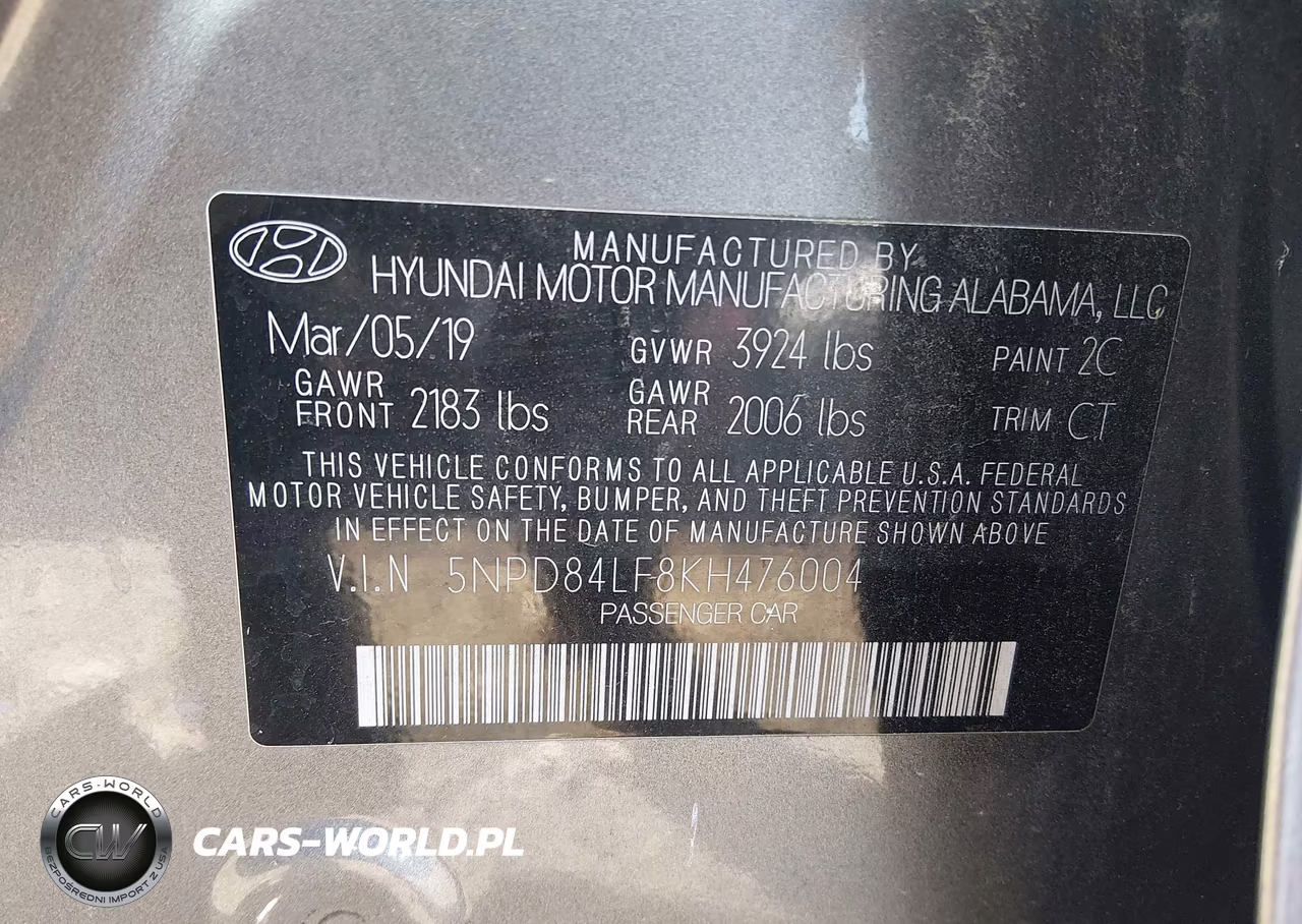 2019 Hyundai Elantra Sel VIN:5NPD84LF8KH476004 - 9
