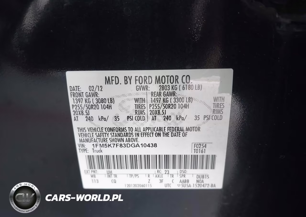 2013 Ford Explorer Limited VIN:1FM5K7F83DGA10438 - 9