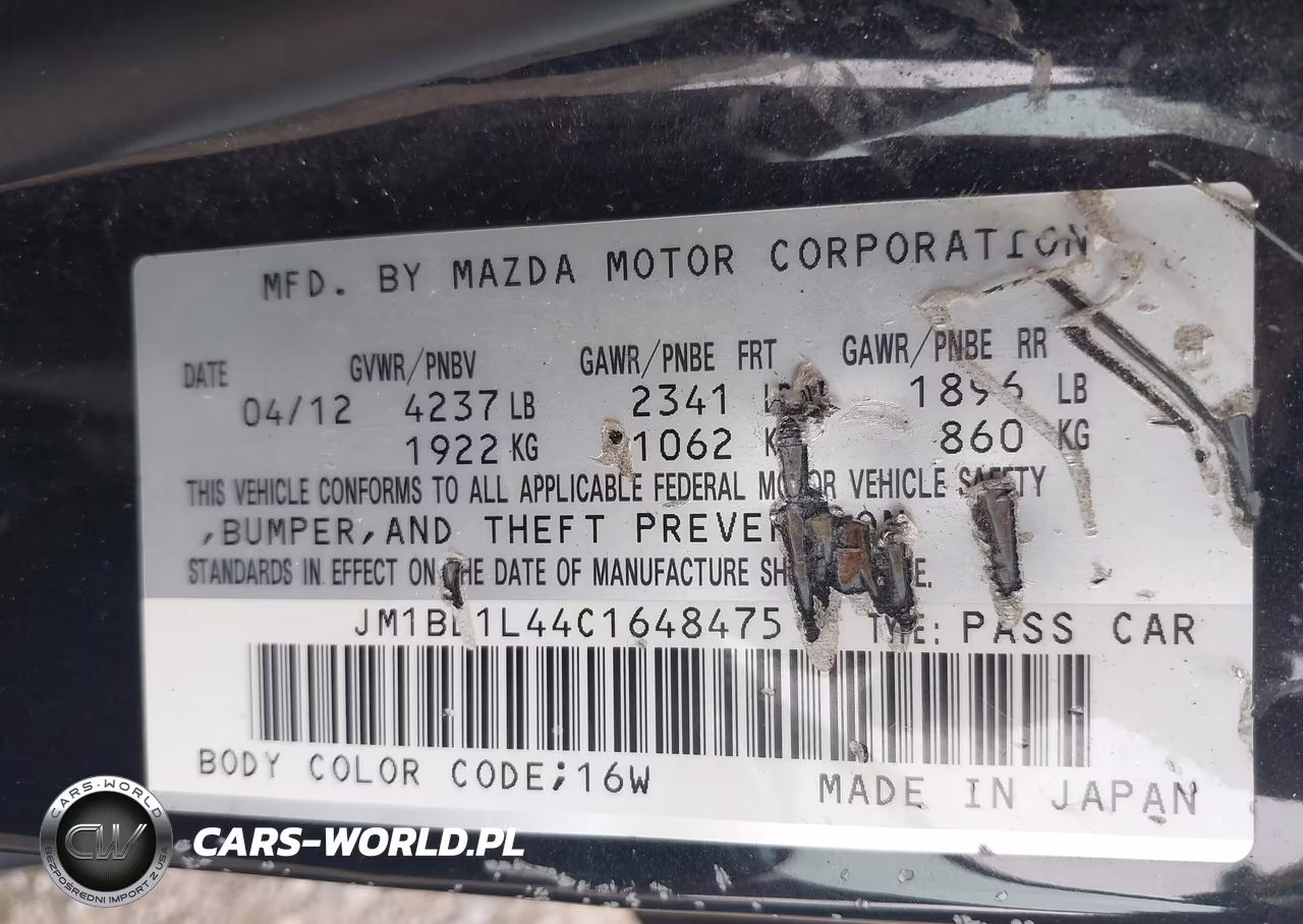 2012 Mazda Mazdaspeed3 Touring VIN:JM1BL1L44C1648475 - 9