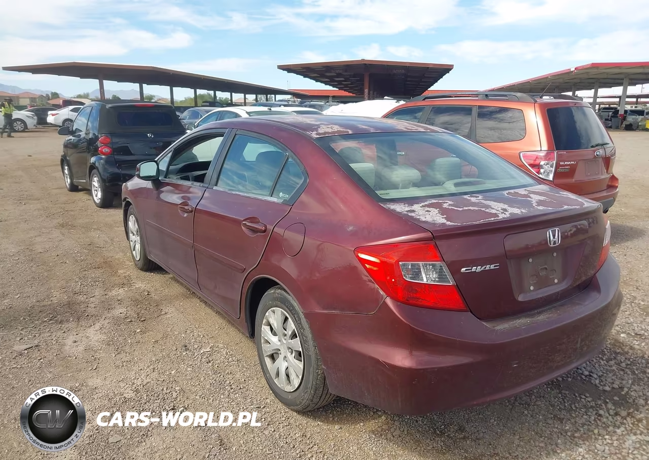 2012 Honda Civic Lx VIN:2HGFB2F51CH596188 - 3