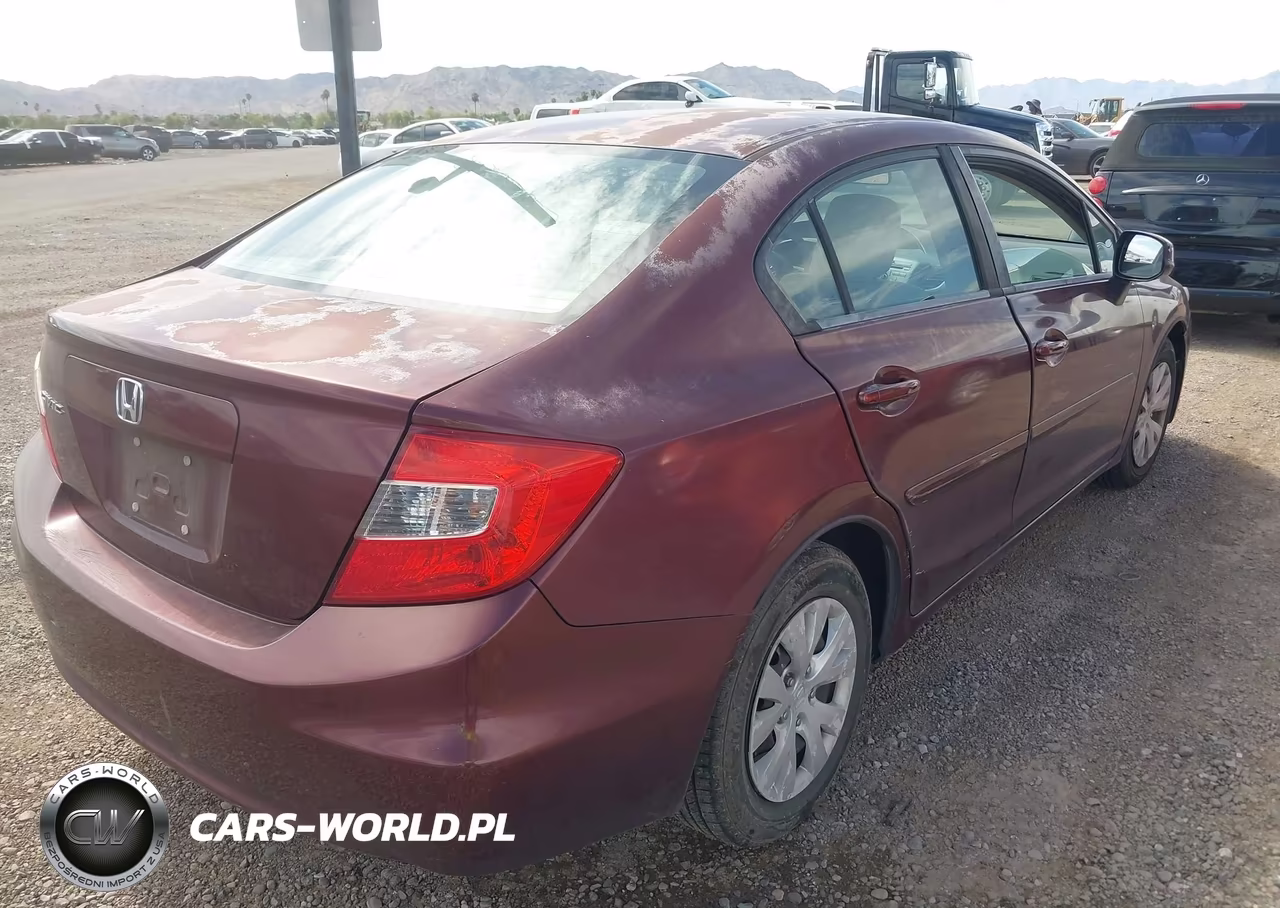 2012 Honda Civic Lx VIN:2HGFB2F51CH596188 - 4