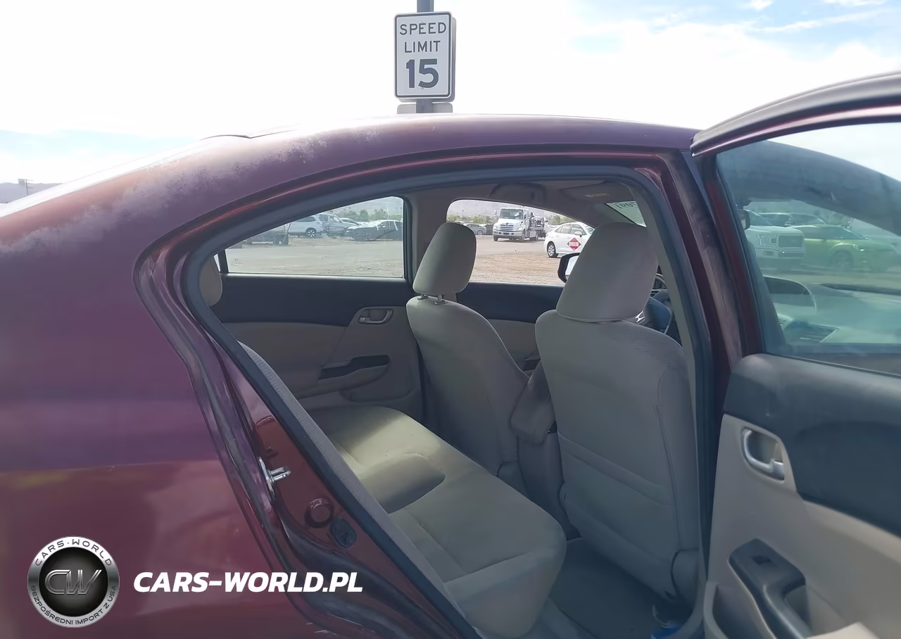 2012 Honda Civic Lx VIN:2HGFB2F51CH596188 - 8