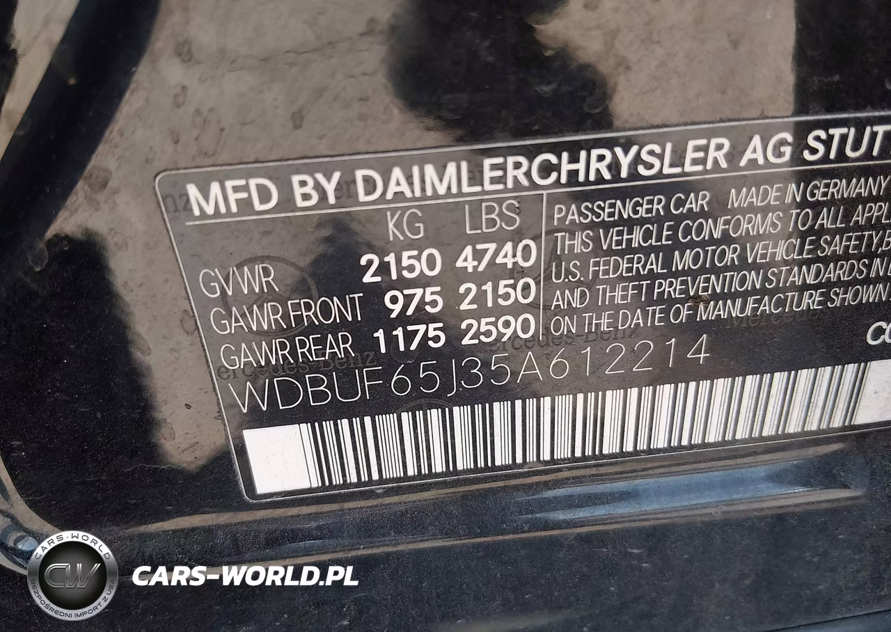 2005 Mercedes-Benz E 320 VIN:WDBUF65J35A612214 - 9