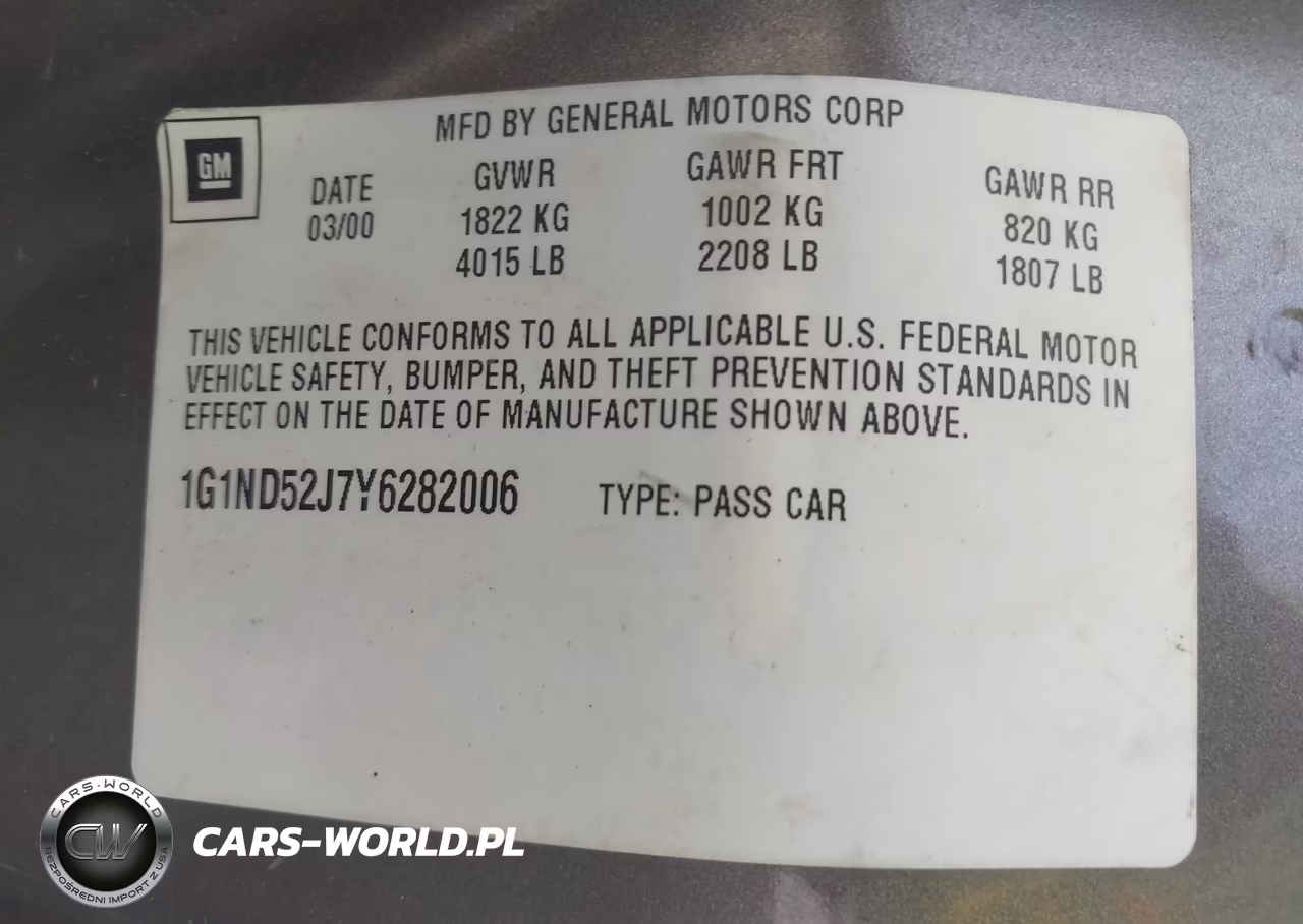 2000 Chevrolet Malibu VIN:1G1ND52J7Y6282006 - 9