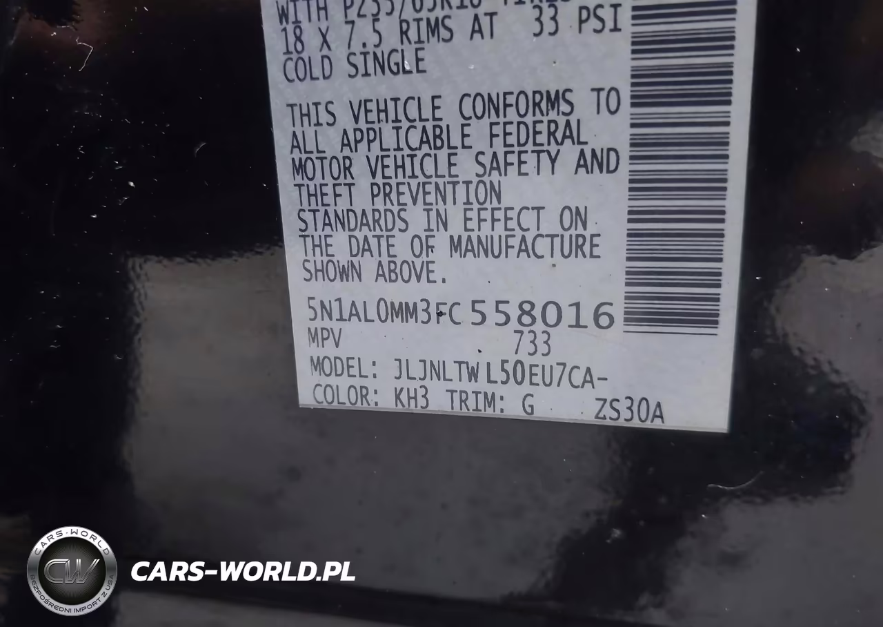 2015 Infiniti Qx60 VIN:5N1AL0MM3FC558016 - 9