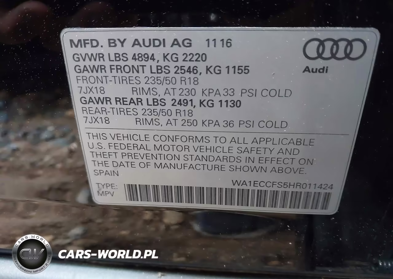 2017 Audi Q3 2.0T Premium VIN:WA1ECCFS5HR011424 - 9