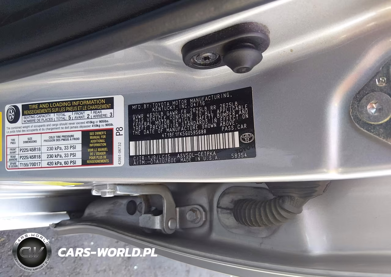 2016 Toyota Camry Xse VIN:4T1BF1FK5GU595688 - 9
