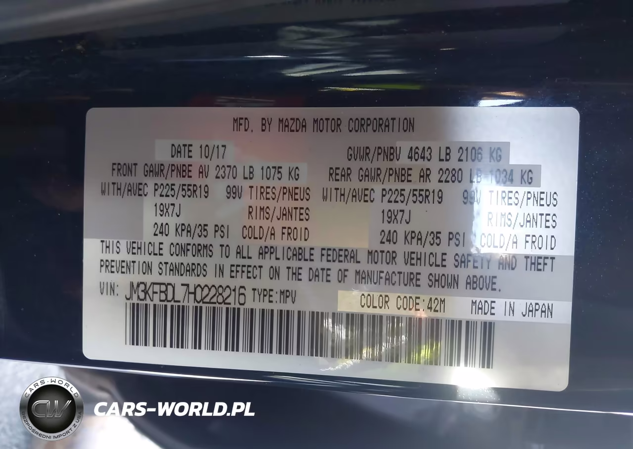 2017 Mazda Cx-5 Grand Select VIN:JM3KFBDL7H0228216 - 9